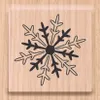 HEYDA Stempel Weihnachten Eiskristall mini Holz matt Produktbild-Vorschau 1