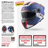 FC-Moto Hawk EVO-X Helm, schwarz matt/weiß/orange, XS Produktbild-Vorschau 8