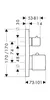 Thermostat AXOR CITTERIO M UP 2 Verbr m Ab-/Umstellv. pol. Produktbild-Vorschau 2