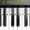 INF Odnímatelné štítky na piano a klávesnici 61 kláves Bílý Náhled obrázku produktu 2
