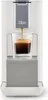 A coffee machine brewing espresso into a glass cup. Produktbild-Vorschau