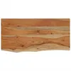 A top-down view of a wooden shelf with a live edge. Anteprima dell’immagine prodotto