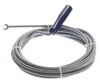A coiled drain snake with a blue handle against a white background. Produktbild-Vorschau