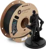 A spool of black 3D printing filament and a black 3D printed figurine. Anteprima dell’immagine prodotto