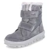 A single gray boot is shown against a white background. Voir les images du produit