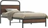 vidaXL Rám postele bez matrace 90x200 cm hnědý dubový Náhled obrázku produktu 2