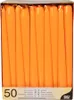 Papstar Leuchterkerzen Ø 2,2 cm 25 cm orange, 2 x 50 Stück Produktbild-Vorschau 1