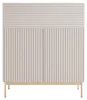 Selsey Linearis - Highboard mit 2 Türen, Klappfach und LED, Produktbild-Vorschau 6