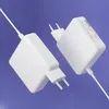 Two white USB-C power adapters with cables are shown against a light purple background. Podgląd zdjęcia produktu