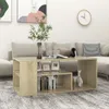 vidaXL Konferenční stolek Sonoma dub 100x50x40 cm materiál Náhled obrázku produktu 2