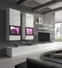 A modern living room with a wall-mounted entertainment unit and TV. Náhled obrázku produktu