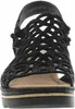 Rieker Damen Sandalette Schwarz Voir les images du produit 9