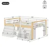 Halfhoogslaper 140x200 cm met opbergvakken, LED-verlichting Productafbeelding-voorbeeld 5