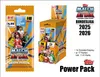 A display box and individual packs of Topps Match Attax Bundesliga 2025/2026 trading cards, along with a separate image of the product title and details. Produktbild-Vorschau