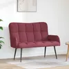 vidaXL Dvojmiestna pohovka, vínovo červená, 115 x 61 x 87 Náhľad obrázku produktu 2