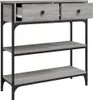 vidaXL Konzolový stolek Grey Sonoma 72,5x25x75 cm Dřevěné Náhled obrázku produktu 5