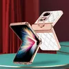 Leder Hülle für Huawei P50 Pocket mit Ringhalterung, Luxus Produktbild-Vorschau 3