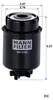 Kraftstofffilter MANN-FILTER WK 8100 Produktbild-Vorschau 3