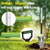 Vigevee 1 Stück Schwarzer Klappspaten 119 cm, 2 in 1 Produktbild-Vorschau 2