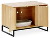 Katzenklo Schrank # CT05 Katzentoilette Holz Metall schwarz Produktbild-Vorschau 3