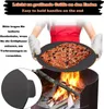 YARDIN Poêle à griller en fonte ronde Ø45cm Bac à griller Voir les images du produit 5