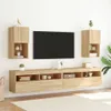 vidaXL TV-Schränke mit LED-Leuchten 2 Stk. Sonoma-Eiche Produktbild-Vorschau 3
