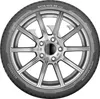 A close-up, front-facing view of a car tire and rim. Produktbild-Vorschau
