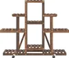vidaXL Stojak na kwiaty na kółkach 110x25x101 cm z litego Podgląd zdjęcia produktu 5