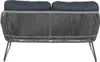 SIENA GARDEN Kansas Lounge 2er Bank, grau Produktbild-Vorschau 4