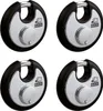 BASI - Rundbügel-Vorhangschloss - SET - 4x RVS 610W - 70 mm Produktbild-Vorschau 1