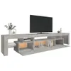 TV-Schrank mit LED-Leuchten Betongrau 215x36,5x40 cm Produktbild-Vorschau 4