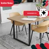 KOTARBAU® Sada 2 ks kovových nohou ke stolu, černé, 40 x 50 Náhled obrázku produktu 2