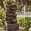 Outsunny Springbrunnen 5-stufig Gartenbrunnen mit LED Produktbild-Vorschau 4