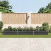 vidaXL Letto da giardino rialzato in acciaio zincato Anteprima dell’immagine prodotto 3