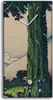 Küchenuhr Bürouhr Leinwand Uhr 30x60 Gemälde Berg Baum Produktbild-Vorschau 1
