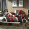 REDBEST Bettwäsche rot-anthrazit 1x 155x220 cm + 1x 80x80 Produktbild-Vorschau 3