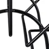 Runder Wand-Schlauchhalter aus Metall, Schwarz, verhindert Produktbild-Vorschau 7
