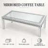 Vrygle Table Basse en Verre 120 × 60 × 45 cm Table de Salon Voir les images du produit 6