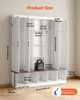 VEVOR Garderobe, 1595x396x1948 mm, 4-in-1 garderobe met Productafbeelding-voorbeeld 7