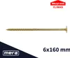 Šrouby s talířovou hlavou 6 x 160 - 50 ks stavebních šroubů Náhled obrázku produktu 7