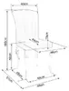 Chaise de salle à manger élégante PREDRAG – chrome / gris Voir les images du produit 7