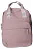 Rucksack BKR-502 aus glattem Kunstleder Antikrosa 26x29x10 Produktbild-Vorschau 2