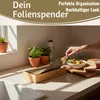 LS-LebenStil 2-fach Holz Folienspender Bambus Schubladen Produktbild-Vorschau 6