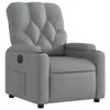 vidaXL Fauteuil relax électrique gris clair Tissu Voir les images du produit 4