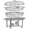 Chafing dish ovale in acciaio inox da 5 litri, Anteprima dell’immagine prodotto 3