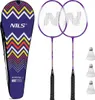 Nrz2053 Hliníková / Badmintonová Sada 2 Rakety + 3 Čepelky Náhled obrázku produktu 1