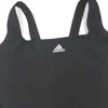 adidas Damen Mid 3 Stripes Badeanzügo SchwarzWeiß 38 Produktbild-Vorschau 5