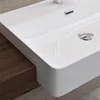 doporro Lavabo Semincasso 50 cm in Vetroceramica Bianco, Anteprima dell’immagine prodotto 4