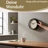 LS-LebenStil Nostalgische Metall Wanduhr Schwarz 23cm Rund Produktbild-Vorschau 6