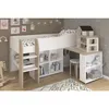 Lit surélevé avec bureau & rangement - 90 x 200 cm - Blanc Voir les images du produit 18
